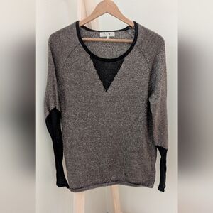 Women's Gray and Black Knit Sweater, Sz S